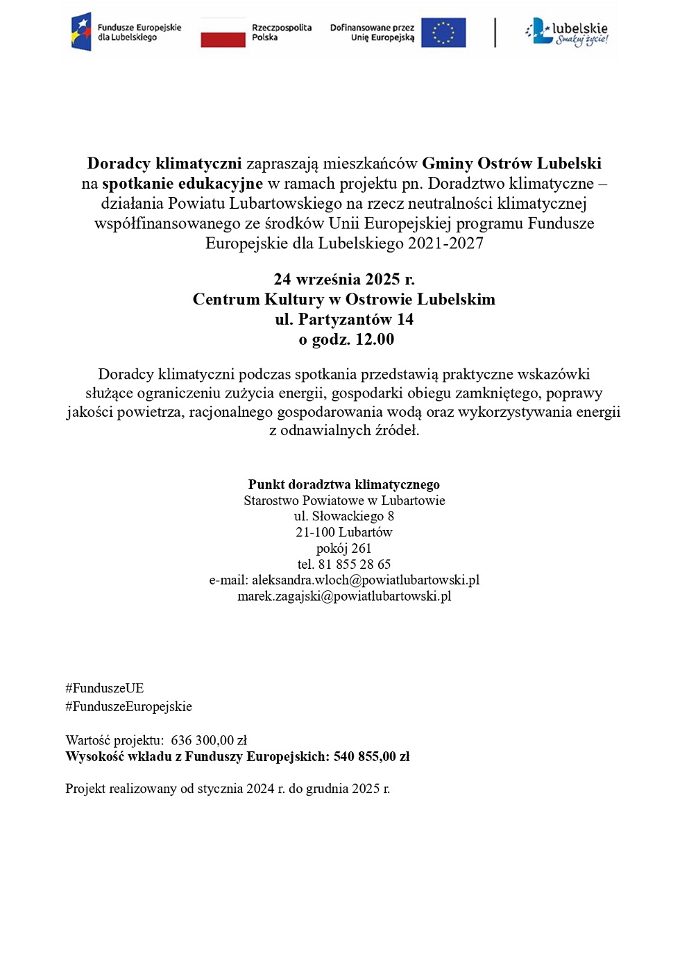 Spotkanie doradcy klimatyczni