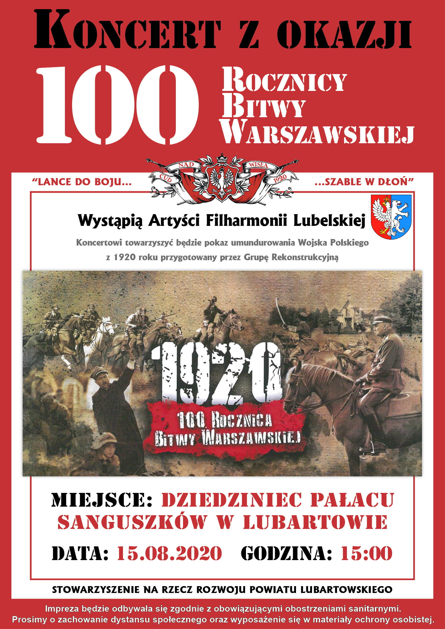 Plakat - Koncert z okazji 100 rocznicy Bitwy Warszawskiej